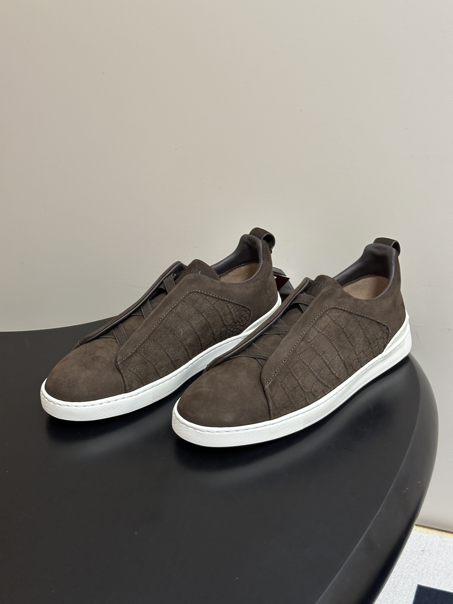 顶级品质 Zegna杰尼亚 TriPle Stitch运动鞋TS-SECONDSKIN 奢华商务休闲男鞋🆕最新压纹麂皮绒 顶级品质 Zegna杰尼亚 TriPle Stitch运动鞋TS-SECONDSKIN 奢华商务休闲男鞋🆕最新压纹麂皮绒