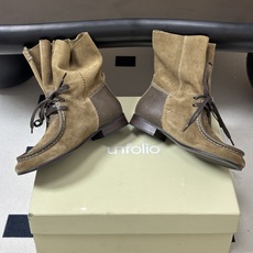 小众品牌 UNFOLIO 26aw秋冬新款复古系带短靴褶皱宽筒一脚蹬直筒靴短筒堆堆靴 松弛复古文艺氛围感拉满,圆润船型鞋 小众品牌 UNFOLIO 26aw秋冬新款复古系带短靴褶皱宽筒一脚蹬直筒靴短筒堆堆靴 松弛复古文艺氛围感拉满,圆润船型鞋