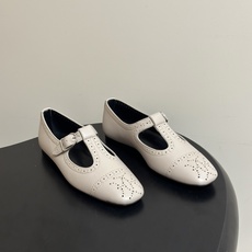 顶级品质 Hermes 爱马仕🐎 H家26s春夏新款Nectar芭蕾舞鞋搭扣镂空玛丽珍鞋 复古雕花冲孔平底单鞋 镂孔牛皮 顶级品质 Hermes 爱马仕🐎 H家26s春夏新款Nectar芭蕾舞鞋搭扣镂空玛丽珍鞋 复古雕花冲孔平底单鞋 镂孔牛皮