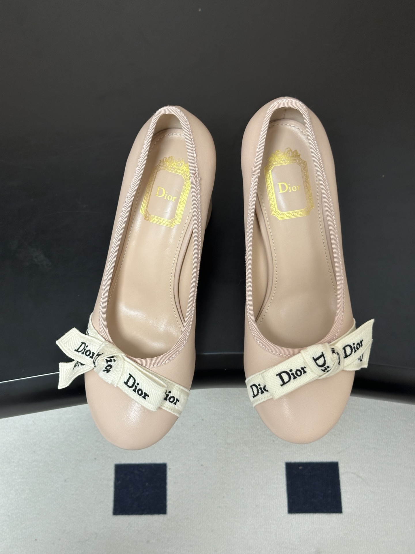26ss春夏新款Dior 迪奥 J'Adior 高跟鞋经典字母织带玛丽珍鞋蝴蝶结芭蕾舞鞋浅口粗跟单鞋 这款J'Adior