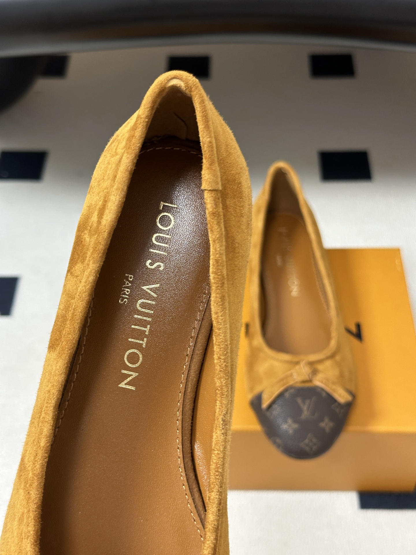 26Ss春季新款Louis Vuitton LV X TM DARLING 村上隆联名老花芭蕾舞鞋蝴蝶结拼色平底单鞋经典