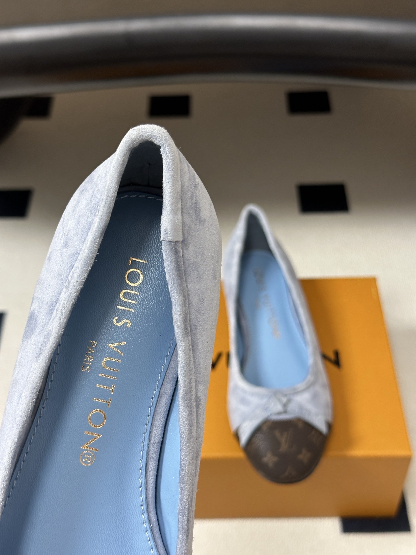 26Ss春季新款Louis Vuitton LV X TM DARLING 村上隆联名老花芭蕾舞鞋蝴蝶结拼色平底单鞋经典