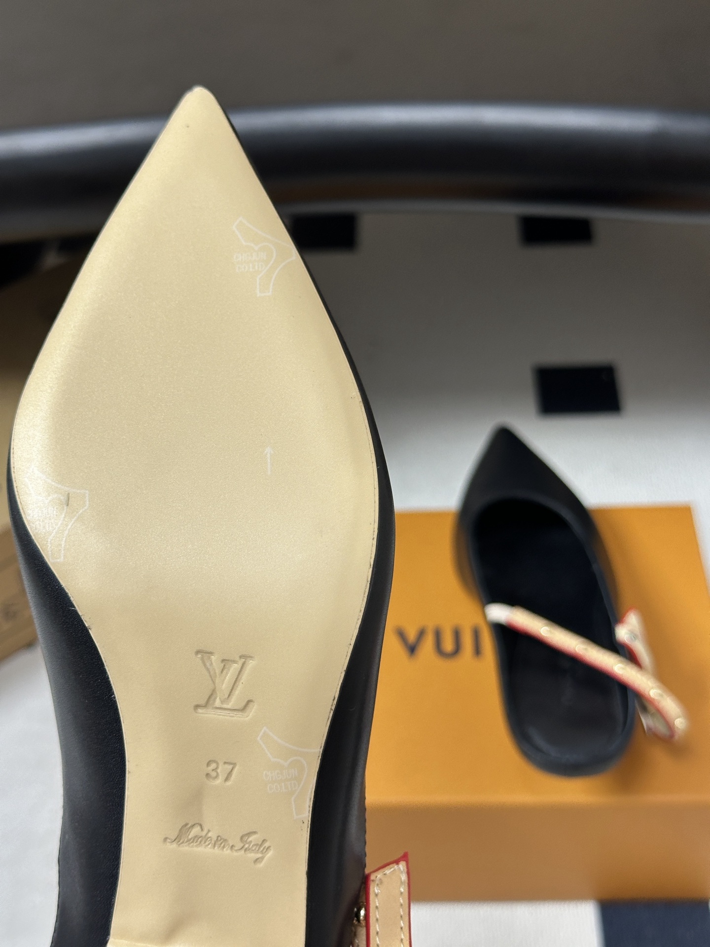 26ss春夏新款 LOUIS VUITTON 路易威登 LV MY WAY 露跟高跟鞋尖头细高跟搭扣后空凉鞋 本款LV 