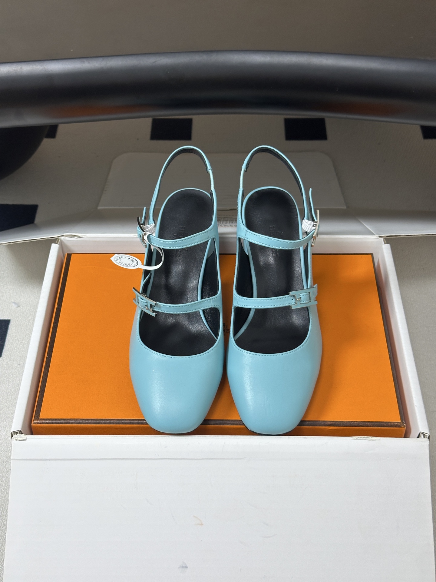 顶级品质（配高档飞机盒✈️） Hermes 爱马仕🐎 H家26s早秋新款 Jackie系列H扣玛丽珍鞋H字母钻扣二带后空