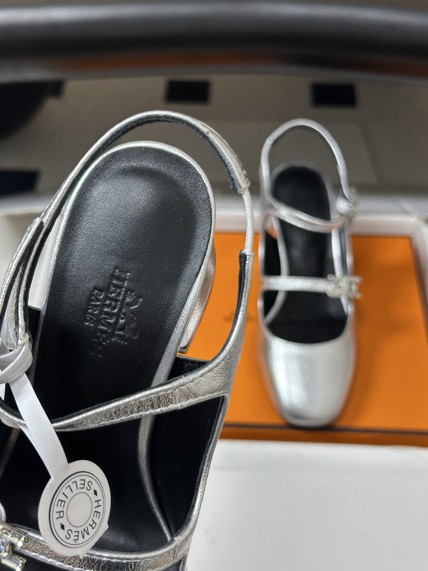 顶级品质（配高档飞机盒✈️） Hermes 爱马仕🐎 H家26s早秋新款 Jackie系列H扣玛丽珍鞋H字母钻扣二带后空