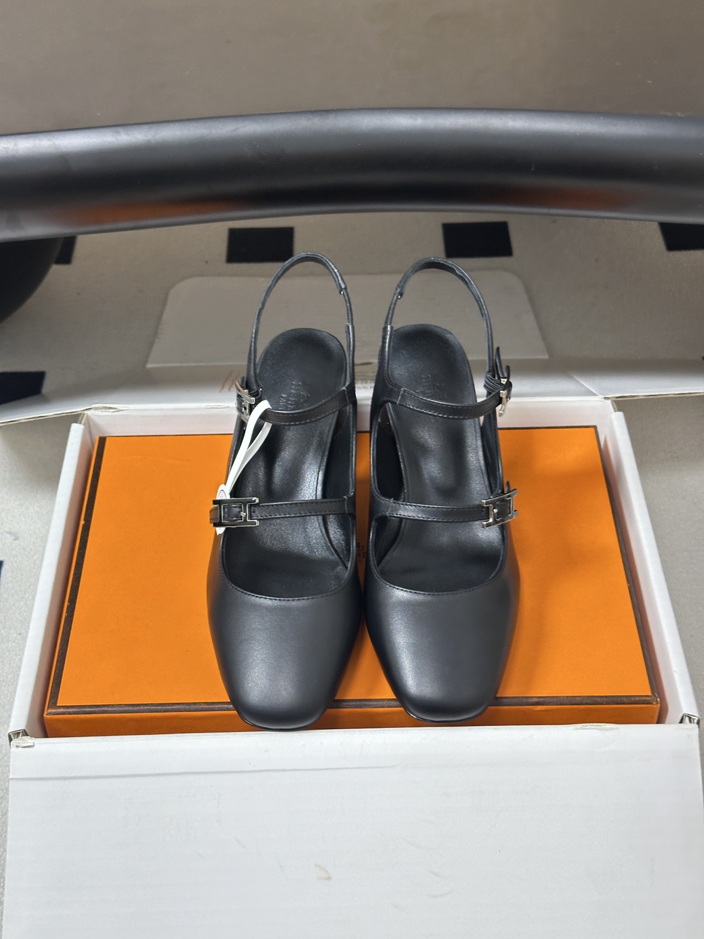 顶级品质（配高档飞机盒✈️） Hermes 爱马仕🐎 H家26s早秋新款 Jackie系列H扣玛丽珍鞋H字母钻扣二带后空