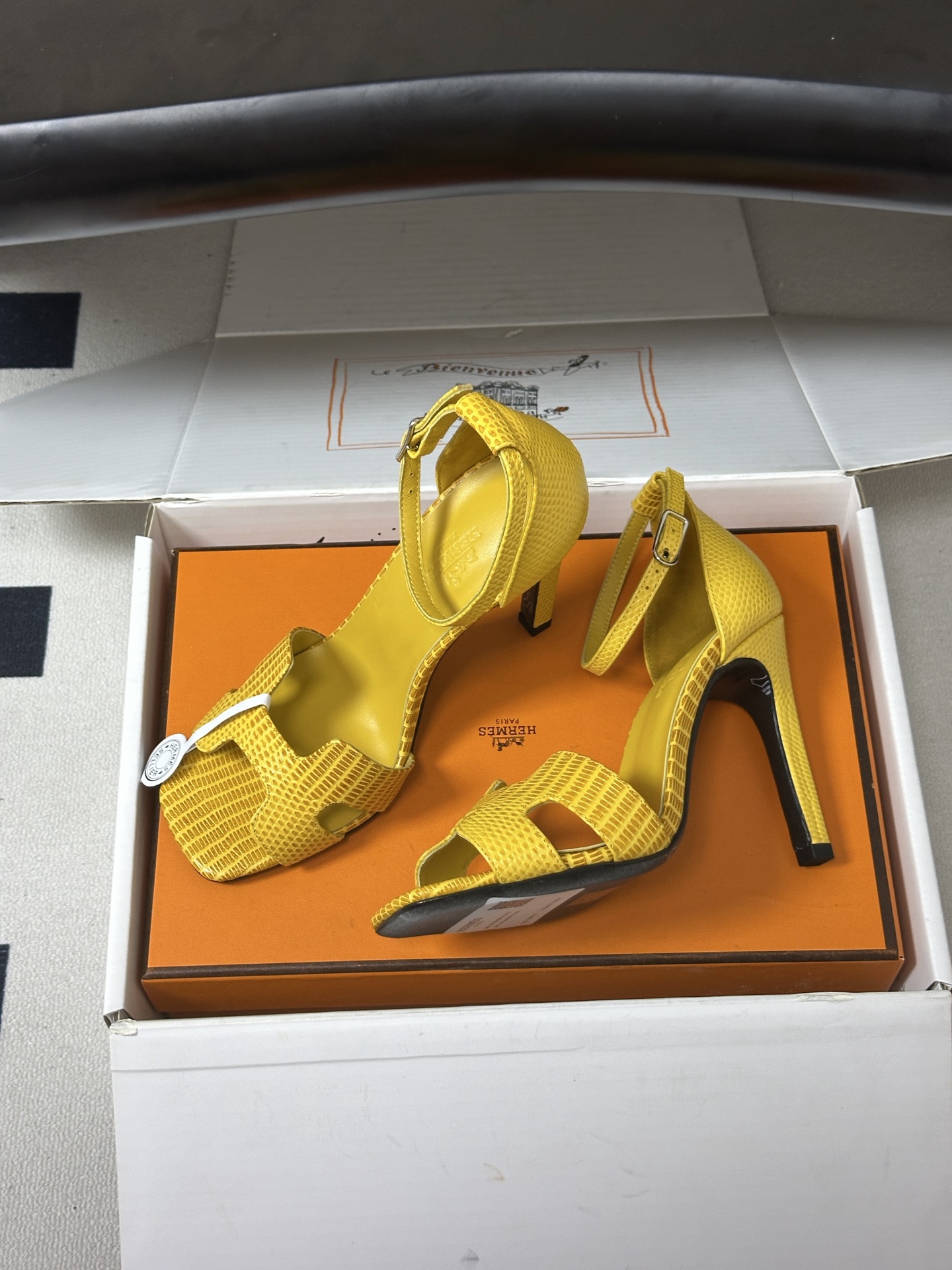 顶级品质（配高档飞机盒✈️） Hermes 爱马仕🐎 Joy 蛇纹皮凉鞋系列 H家细跟凉鞋经典H鞋面高跟凉鞋 高跟凉鞋，