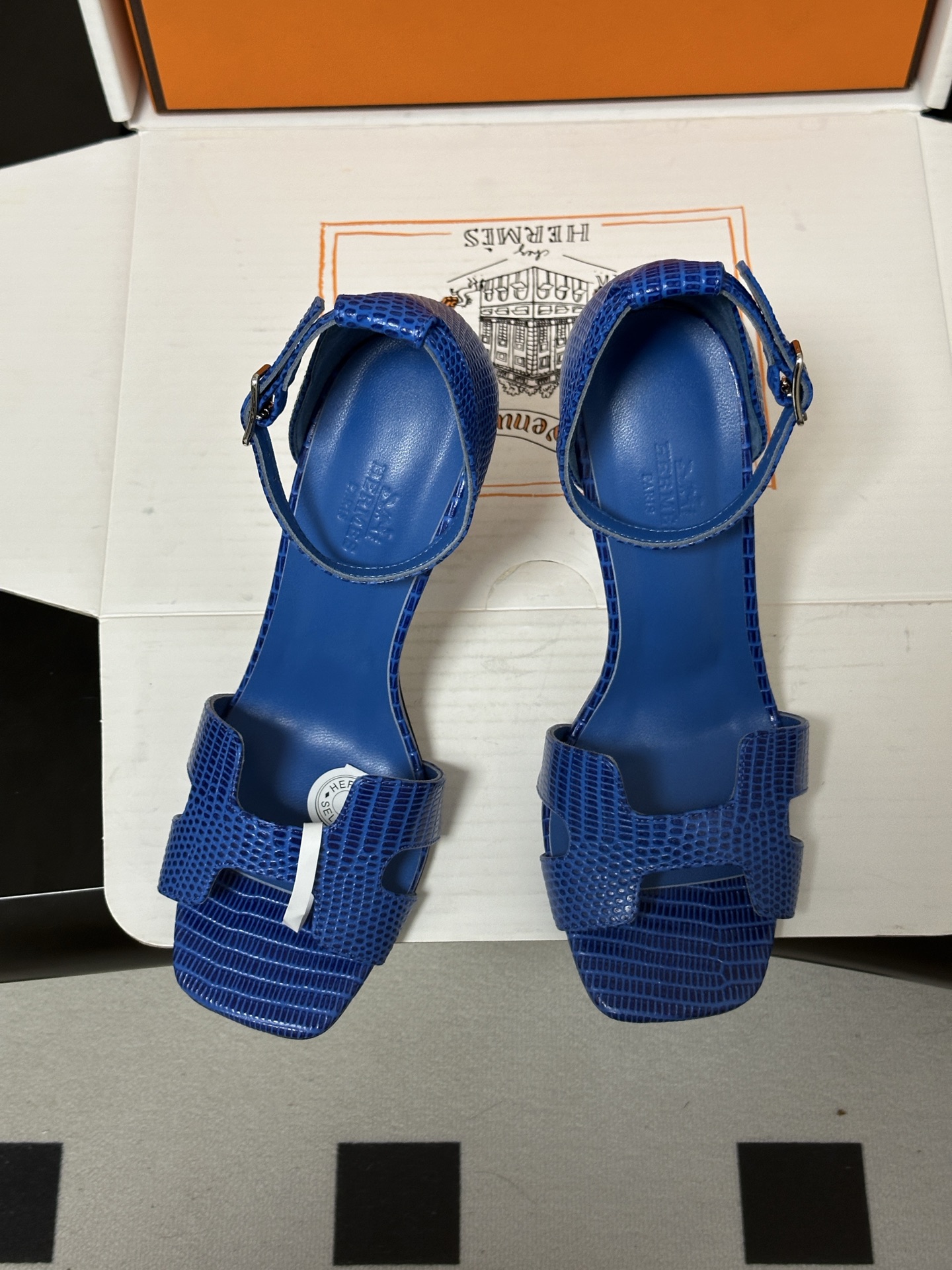 顶级品质（配高档飞机盒✈️） Hermes 爱马仕🐎 Joy 蛇纹皮凉鞋系列 H家细跟凉鞋经典H鞋面高跟凉鞋 高跟凉鞋，