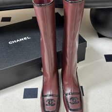 Chanel 香奈儿2026春夏新款 小香 26B走秀款经典双C电绣细高跟长靴方平头拼色后拉链平底/高跟弹力长靴 自带清 Chanel 香奈儿2026春夏新款 小香 26B走秀款经典双C电绣细高跟长靴方平头拼色后拉链平底/高跟弹力长靴 自带清