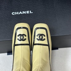 Chanel 香奈儿2026春夏新款 小香 26B走秀款经典双C电绣细高跟长靴方平头拼色后拉链平底/高跟弹力长靴 自带清 Chanel 香奈儿2026春夏新款 小香 26B走秀款经典双C电绣细高跟长靴方平头拼色后拉链平底/高跟弹力长靴 自带清