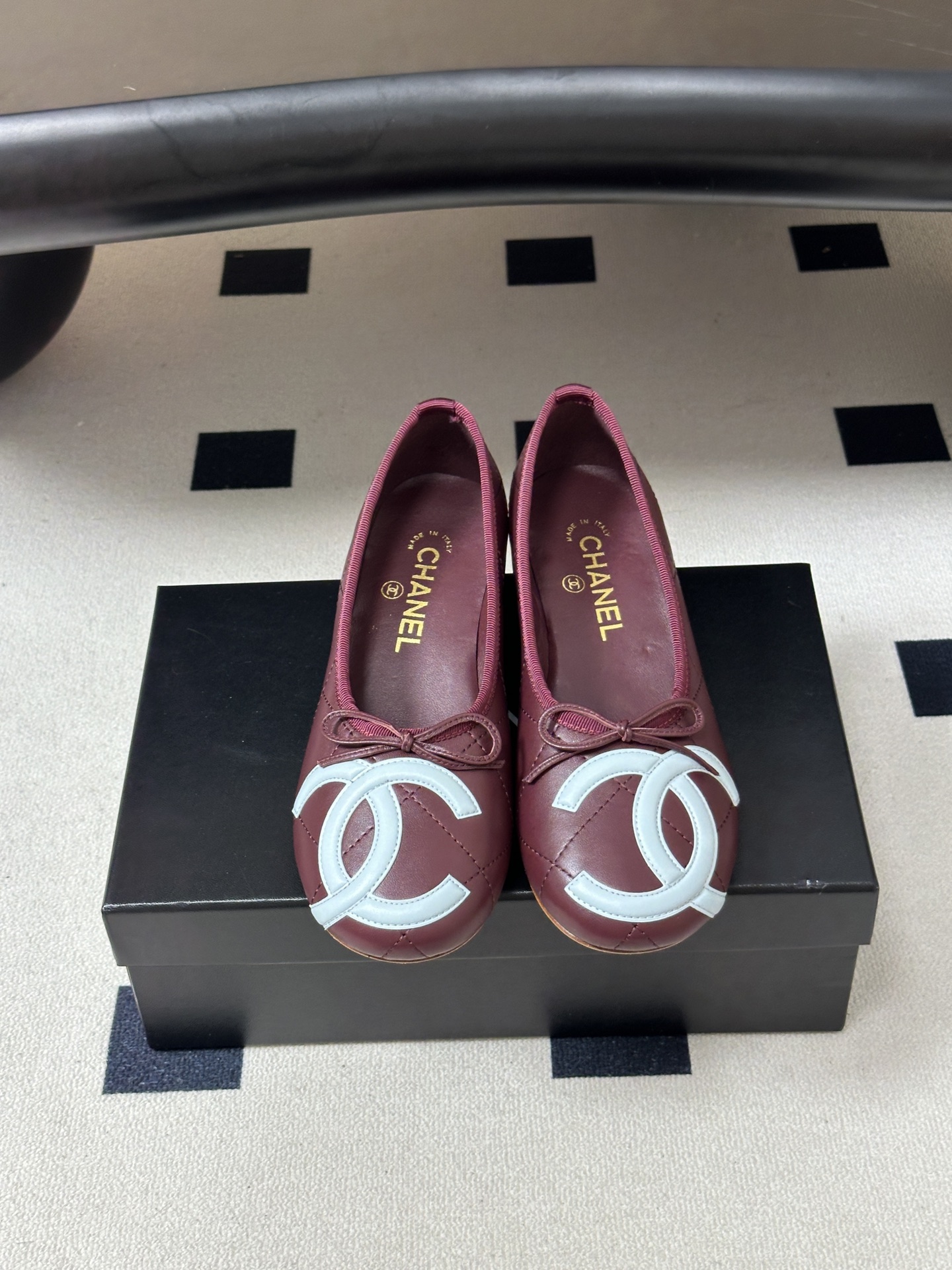 26P春夏新款Chanel 小香中古款康鹏2代真皮底系列芭蕾舞鞋大双C小粗跟单鞋经典蝴蝶结浅口单鞋 复古款来袭，好久不见