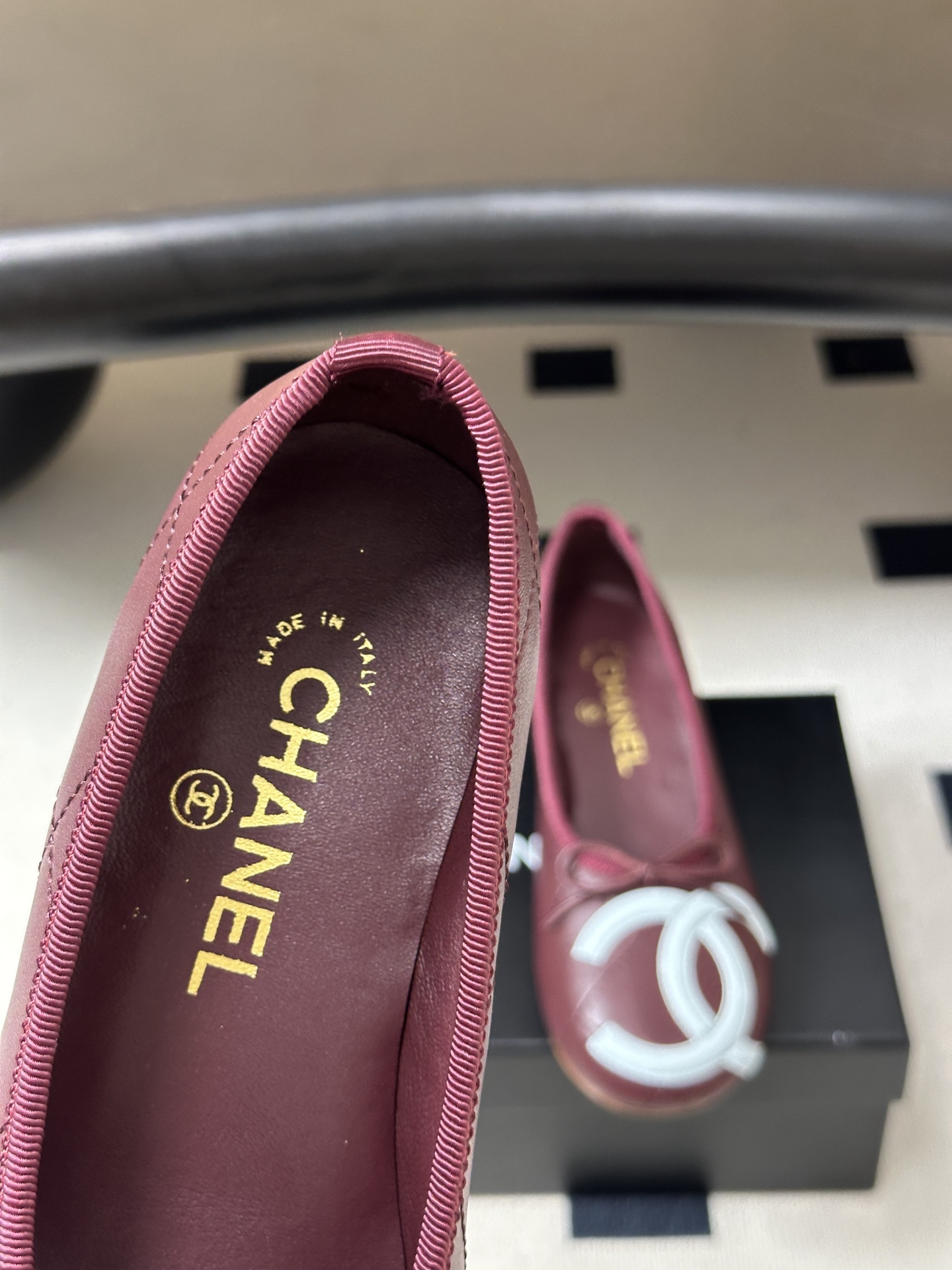 26P春夏新款Chanel 小香中古款康鹏2代真皮底系列芭蕾舞鞋大双C小粗跟单鞋经典蝴蝶结浅口单鞋 复古款来袭，好久不见