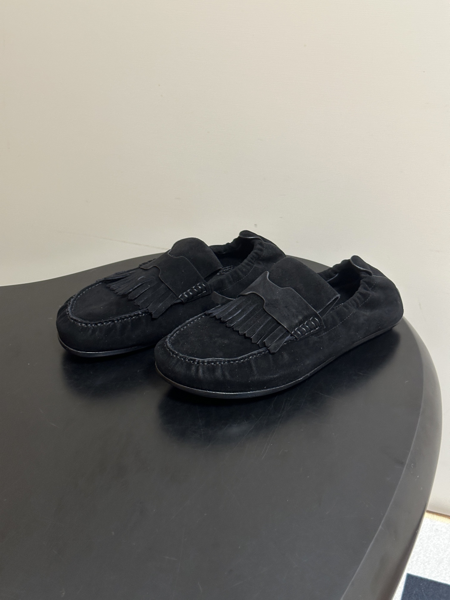 顶级品质 Hermes 爱马仕🐎H家 26s 早秋新款Nod乐福鞋系列麂皮绒面圆头复古老钱风乐福鞋流苏勃肯风平底休闲鞋 