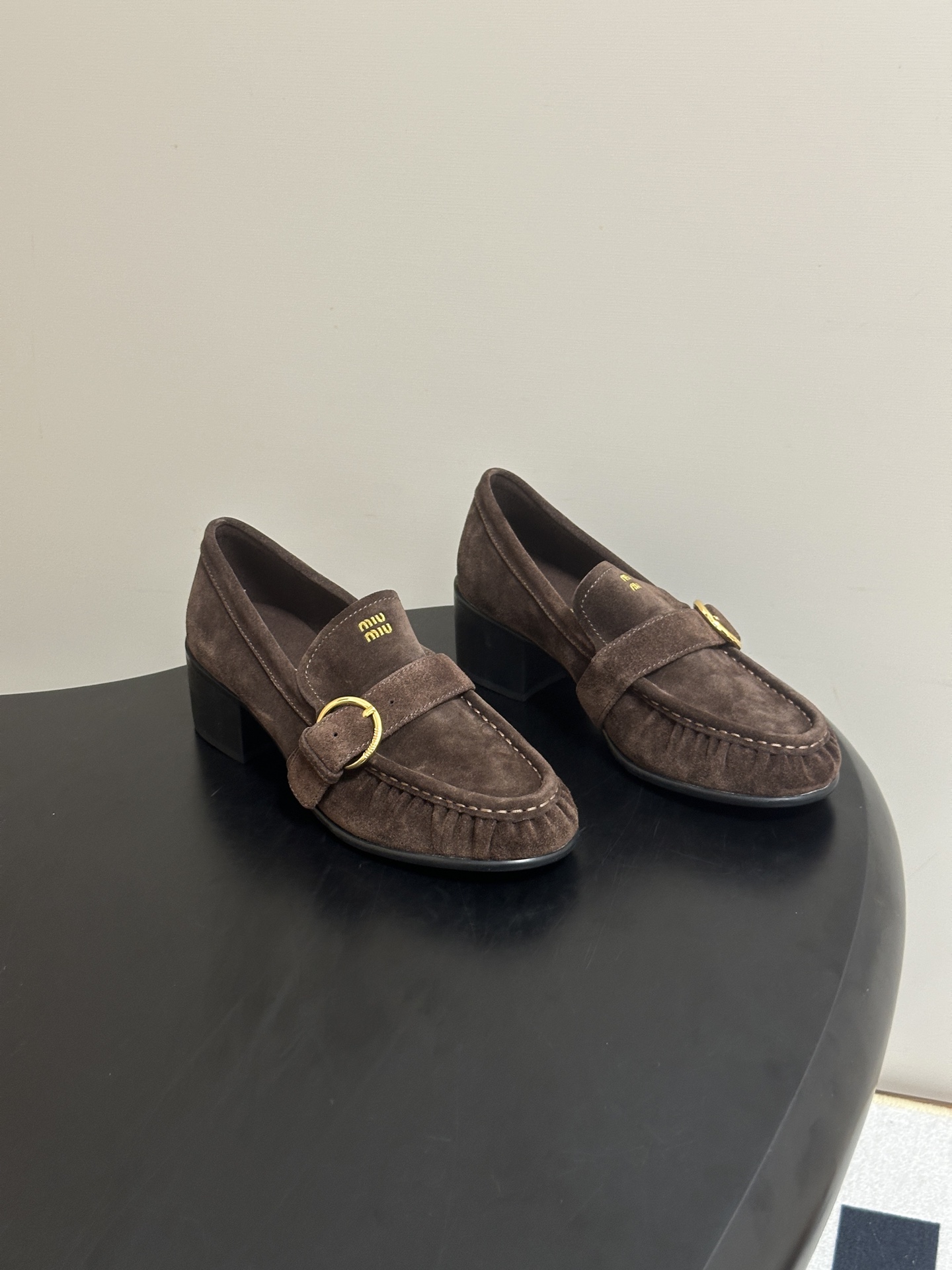 Brown Strap Loafers