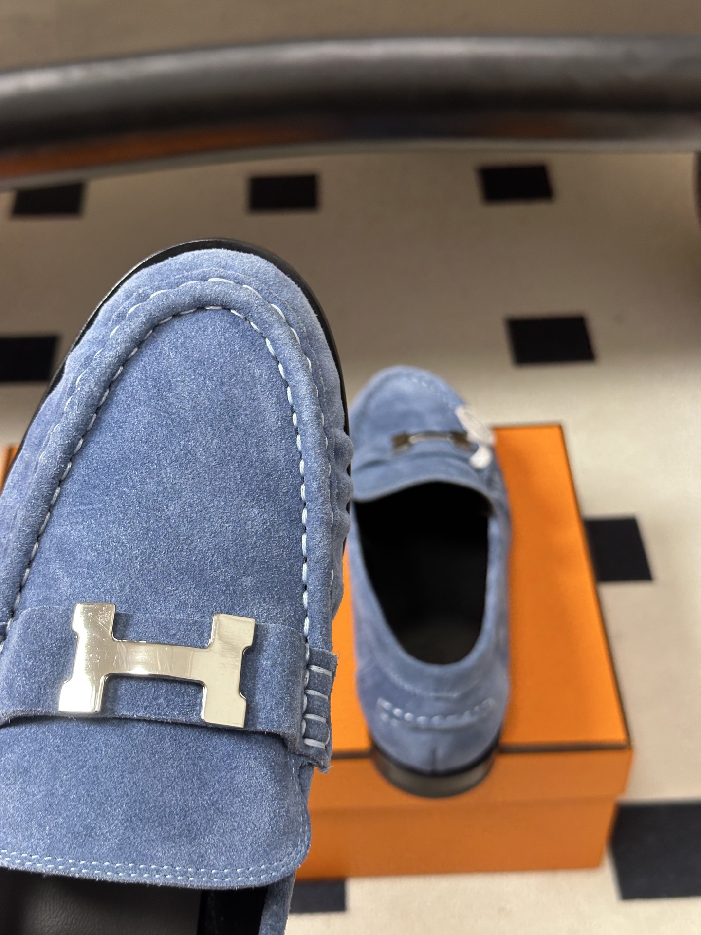 顶级品质 Hermes 爱马仕🐎 H家 2026 早秋新款Nova 褶皱乐福鞋经典H字母金属扣乐福鞋一脚蹬单鞋 小牛皮 顶级品质 Hermes 爱马仕🐎 H家 2026 早秋新款Nova 褶皱乐福鞋经典H字母金属扣乐福鞋一脚蹬单鞋 小牛皮