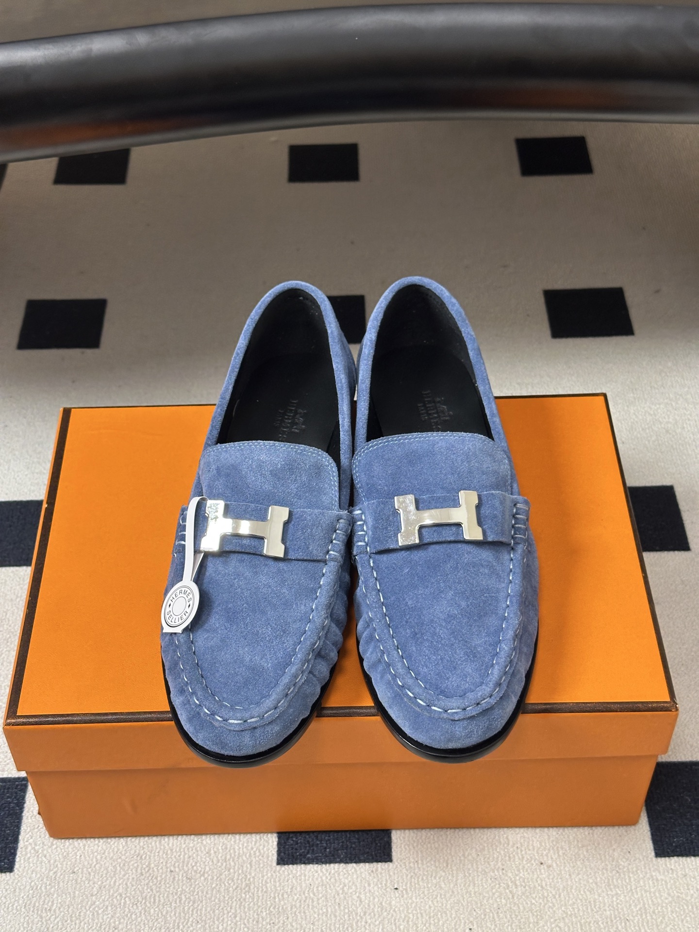 顶级品质 Hermes 爱马仕🐎 H家 2026 早秋新款Nova 褶皱乐福鞋经典H字母金属扣乐福鞋一脚蹬单鞋 小牛皮 顶级品质 Hermes 爱马仕🐎 H家 2026 早秋新款Nova 褶皱乐福鞋经典H字母金属扣乐福鞋一脚蹬单鞋 小牛皮