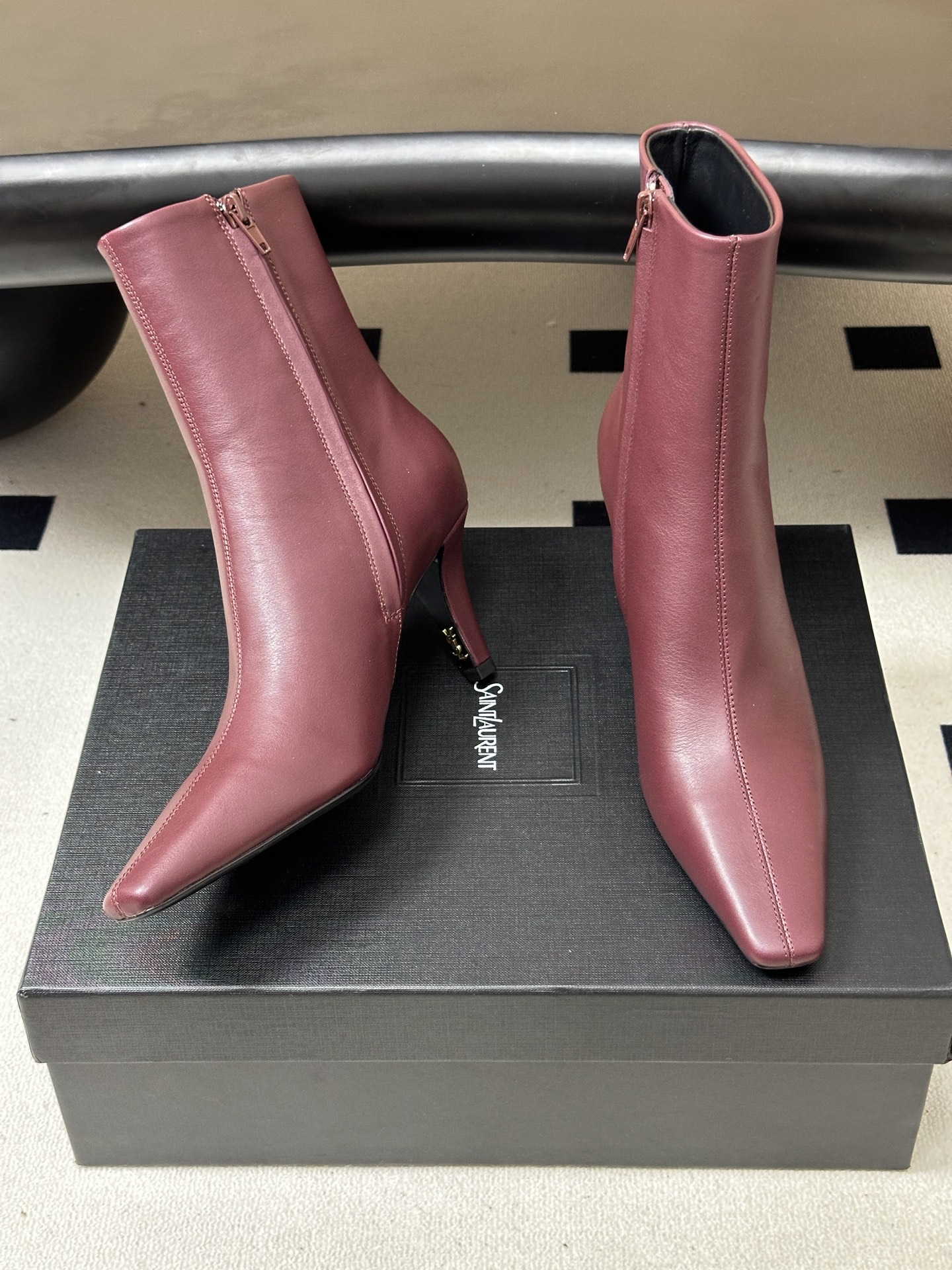 顶级品质 Saint Laurent fw26 new arrival～ YSL圣罗兰2026 秋冬新款侧拉链高跟及踝靴