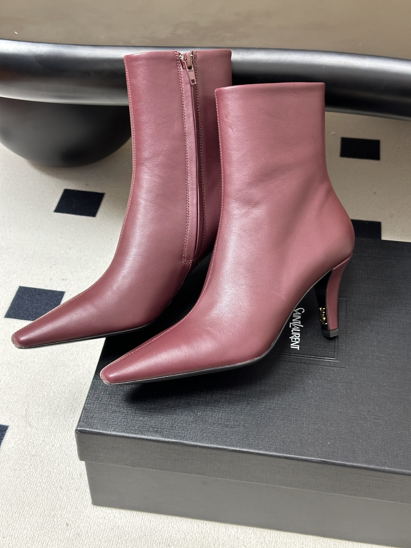 顶级品质 Saint Laurent fw26 new arrival～ YSL圣罗兰2026 秋冬新款侧拉链高跟及踝靴