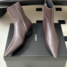 顶级品质 Saint Laurent fw26 new arrival~ YSL圣罗兰2026 秋冬新款侧拉链小矮跟及踝 顶级品质 Saint Laurent fw26 new arrival~ YSL圣罗兰2026 秋冬新款侧拉链小矮跟及踝