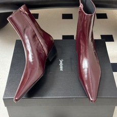 顶级品质 Saint Laurent fw26 new arrival~ YSL圣罗兰2026 秋冬新款侧拉链小矮跟及踝 顶级品质 Saint Laurent fw26 new arrival~ YSL圣罗兰2026 秋冬新款侧拉链小矮跟及踝