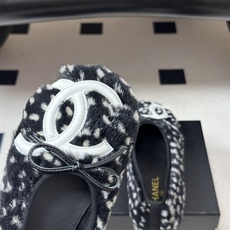 26P早秋新款Chanel 小香中古款康鹏2代真皮底系列芭蕾舞鞋大双C平底单鞋经典蝴蝶结浅口单鞋羊毛单鞋 复古款来袭,好 26P早秋新款Chanel 小香中古款康鹏2代真皮底系列芭蕾舞鞋大双C平底单鞋经典蝴蝶结浅口单鞋羊毛单鞋 复古款来袭,好