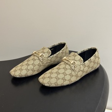 2026早秋新款 Gucci 古驰 经典马衔扣GG布面乐福鞋方头皮面/布面平底一脚蹬乐福鞋单鞋 Generation G 2026早秋新款 Gucci 古驰 经典马衔扣GG布面乐福鞋方头皮面/布面平底一脚蹬乐福鞋单鞋 Generation G