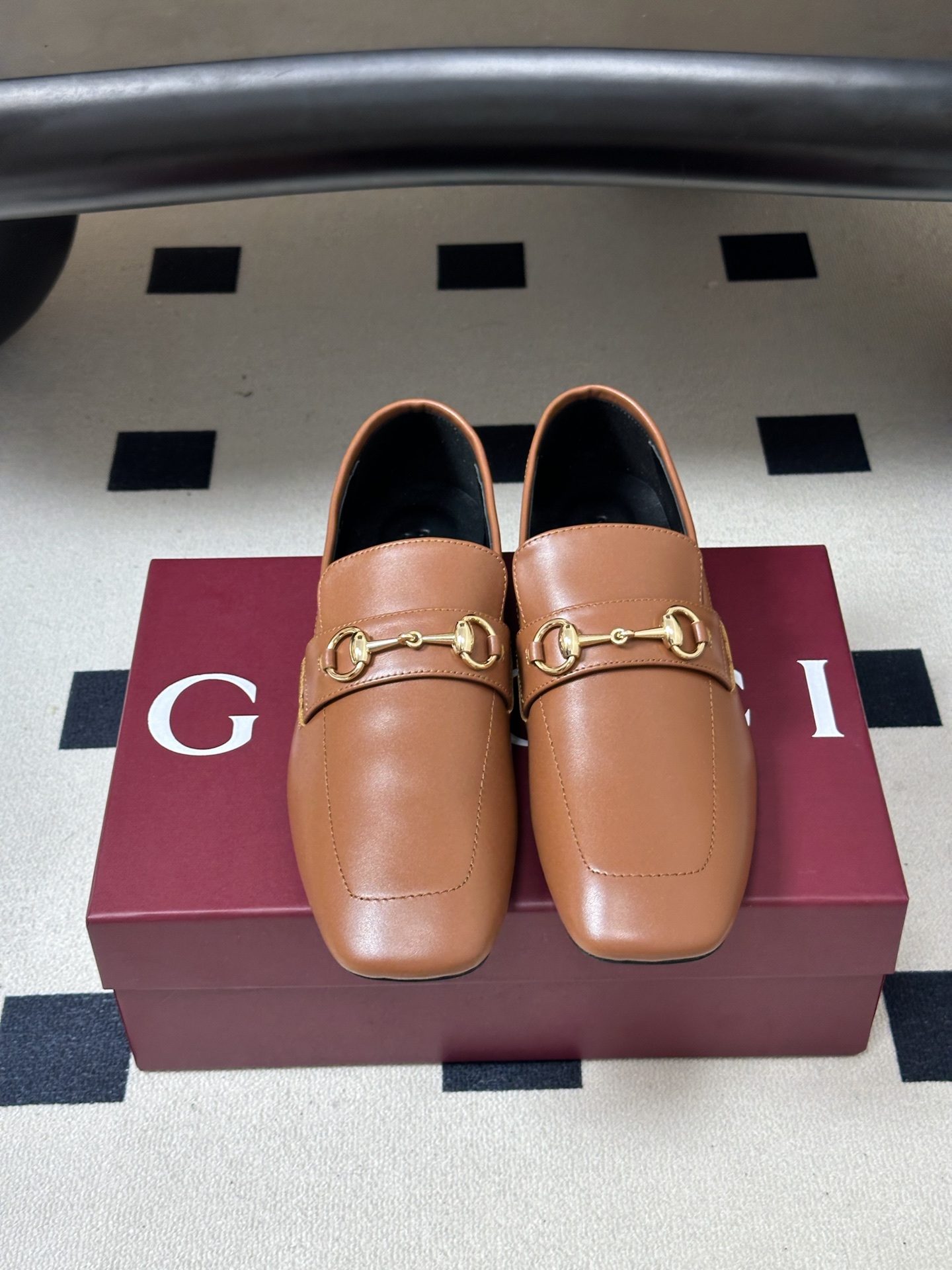 2026早秋新款 Gucci 古驰 经典马衔扣GG布面乐福鞋方头皮面/布面平底一脚蹬乐福鞋单鞋 Generation G