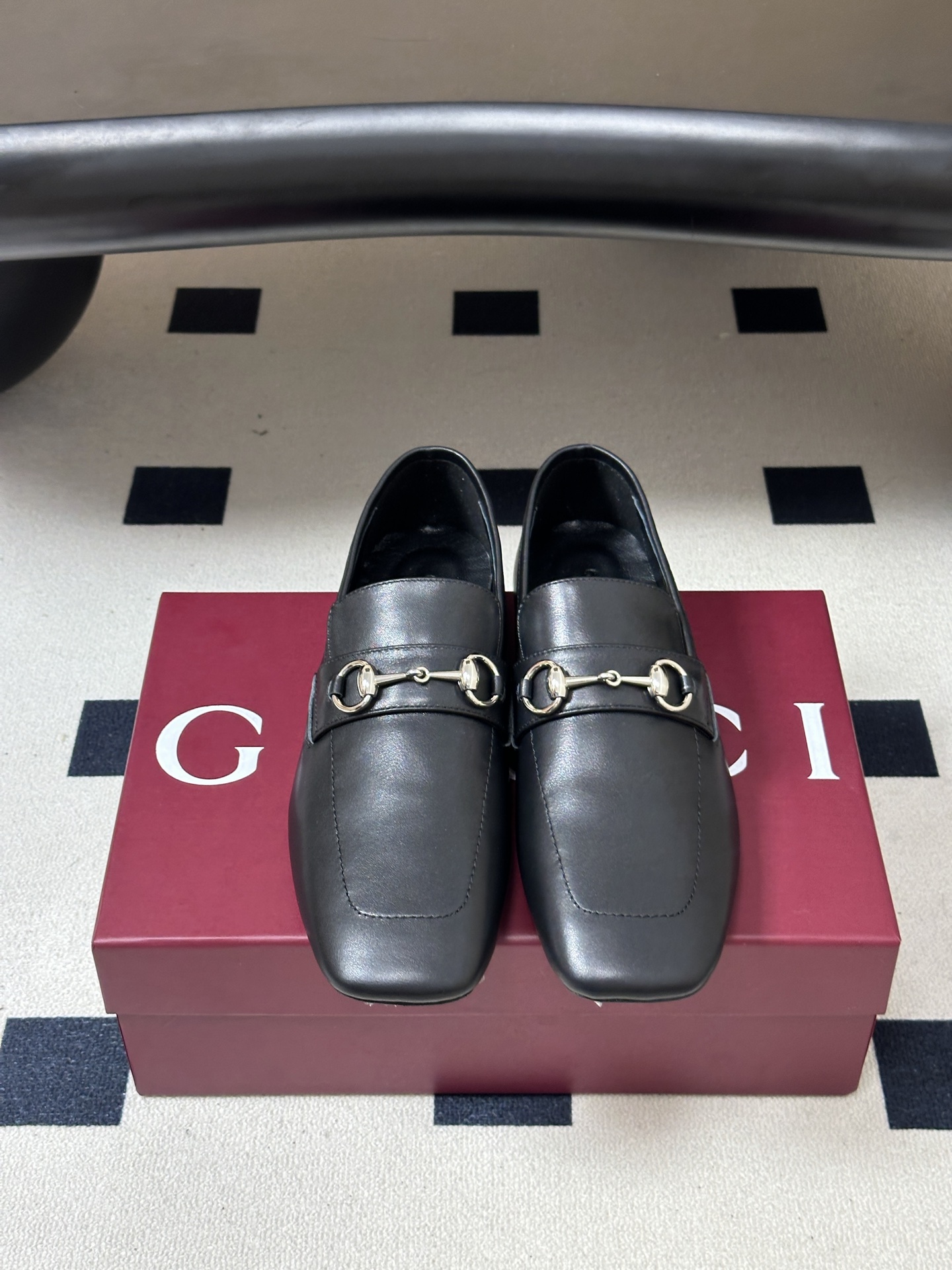 2026早秋新款 Gucci 古驰 经典马衔扣GG布面乐福鞋方头皮面/布面平底一脚蹬乐福鞋单鞋 Generation G