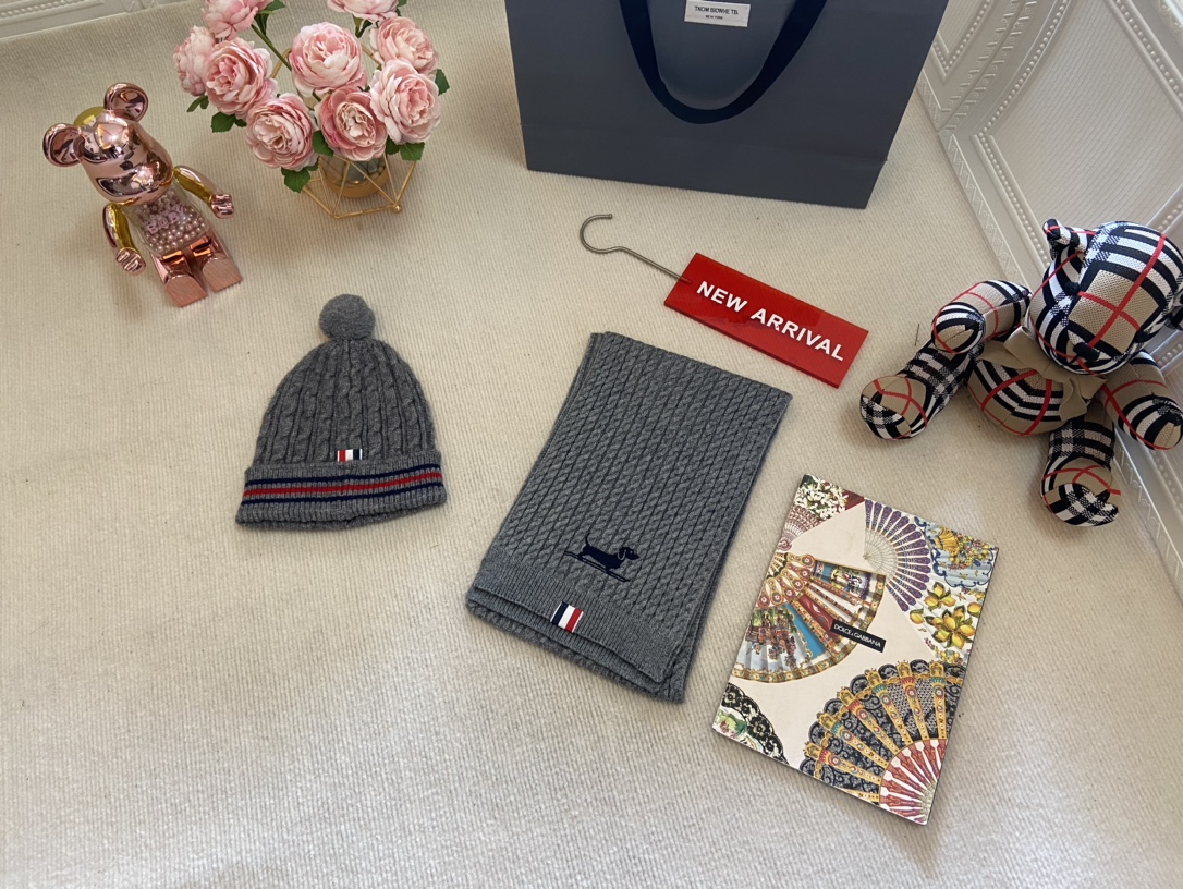 帽子、围巾(均码)TB围巾🧣帽子🧢套装软糯舒适满分💯秋冬时髦,百搭巨好看保暖有型又洋气
