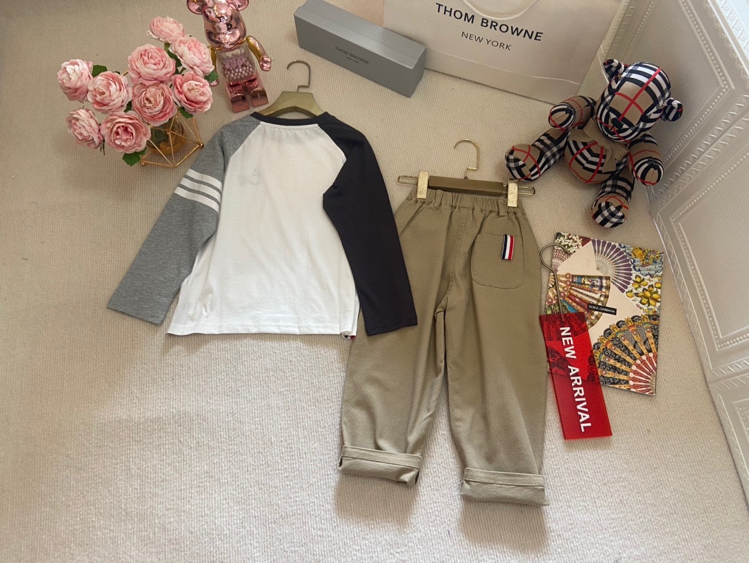 TB2⃣️件套套装 【小狗T➕休闲裤👖 】TB休闲裤👖 小狗刺绣🪡图标 3色色织织带 T恤甄选优越纯棉面料 高支高密精梳棉 手感柔软舒适 亲肤 8