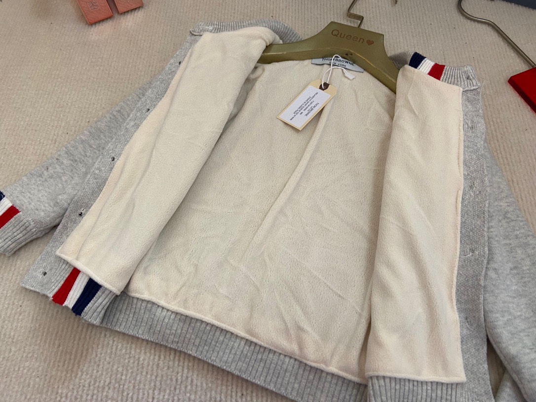 “High-Quality Thom Browne Baby Knitting: Xinjiang Velvet, Double-Layer Design, Perfect Gift for Babies” - 图片 8