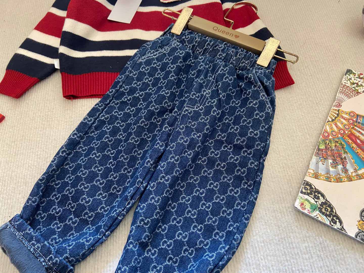 2024SS High-end Girls’ Knitting Suit: Classic Style for Autumn/Winter - 图片 8