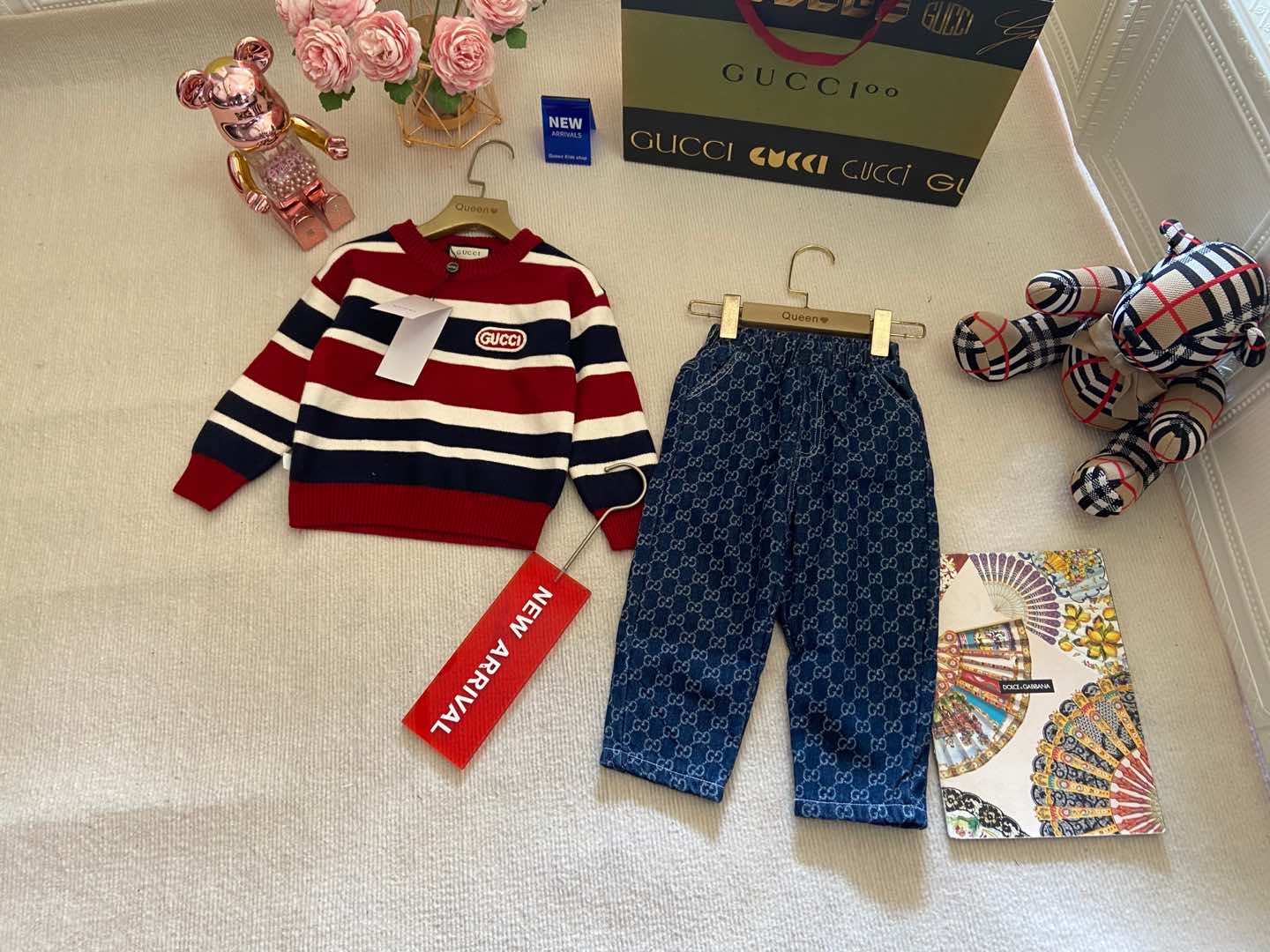 2024SS High-end Girls’ Knitting Suit: Classic Style for Autumn/Winter - 图片 1