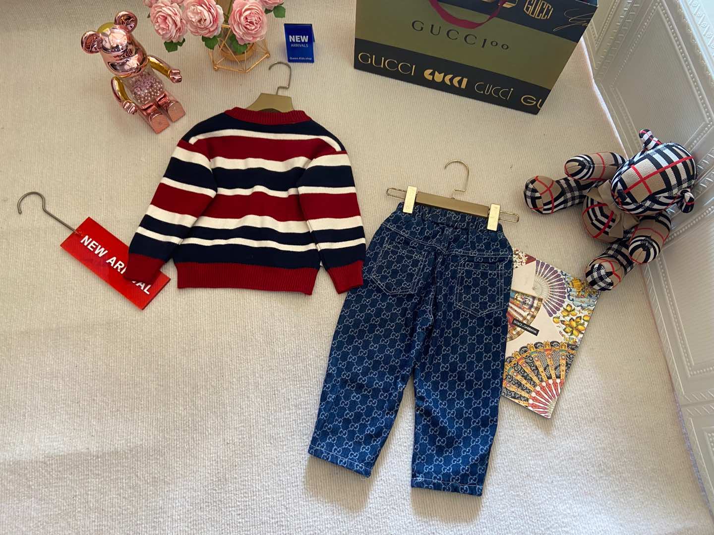 2024SS High-end Girls’ Knitting Suit: Classic Style for Autumn/Winter - 图片 9