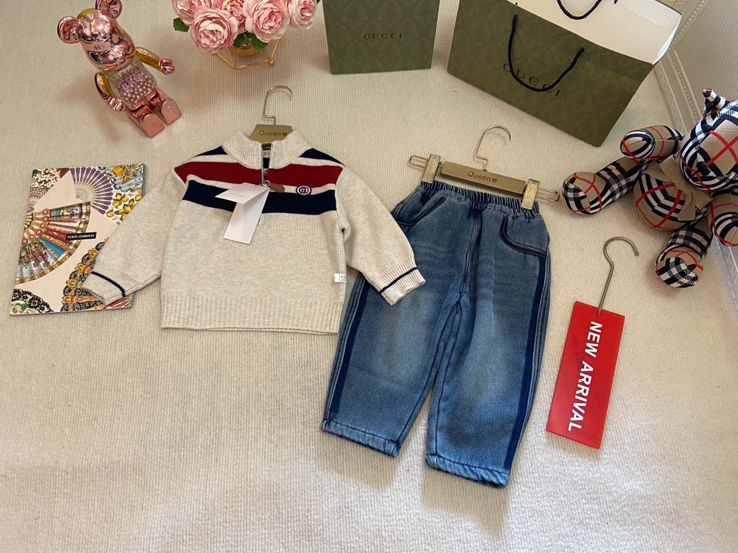 2024SS High-End Knitwear Pre-Sale: Stylish Boys’ and Girls’ Outfits by Gic*i - 图片 6