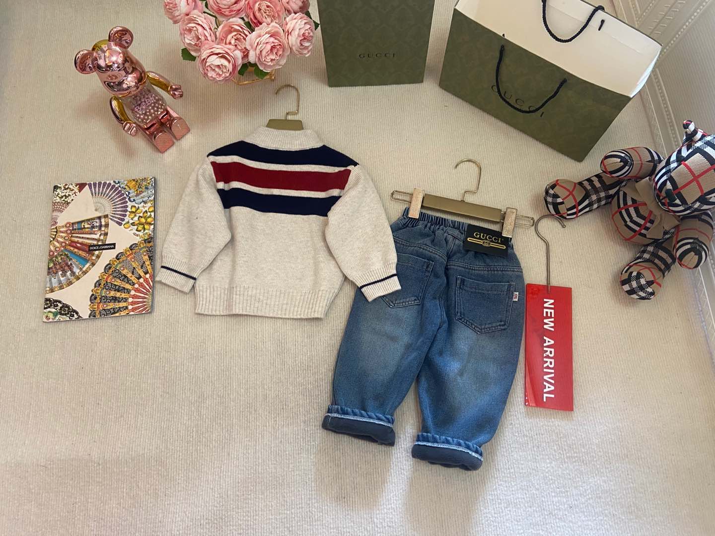 2024SS High-End Knitwear Pre-Sale: Stylish Boys’ and Girls’ Outfits by Gic*i - 图片 9