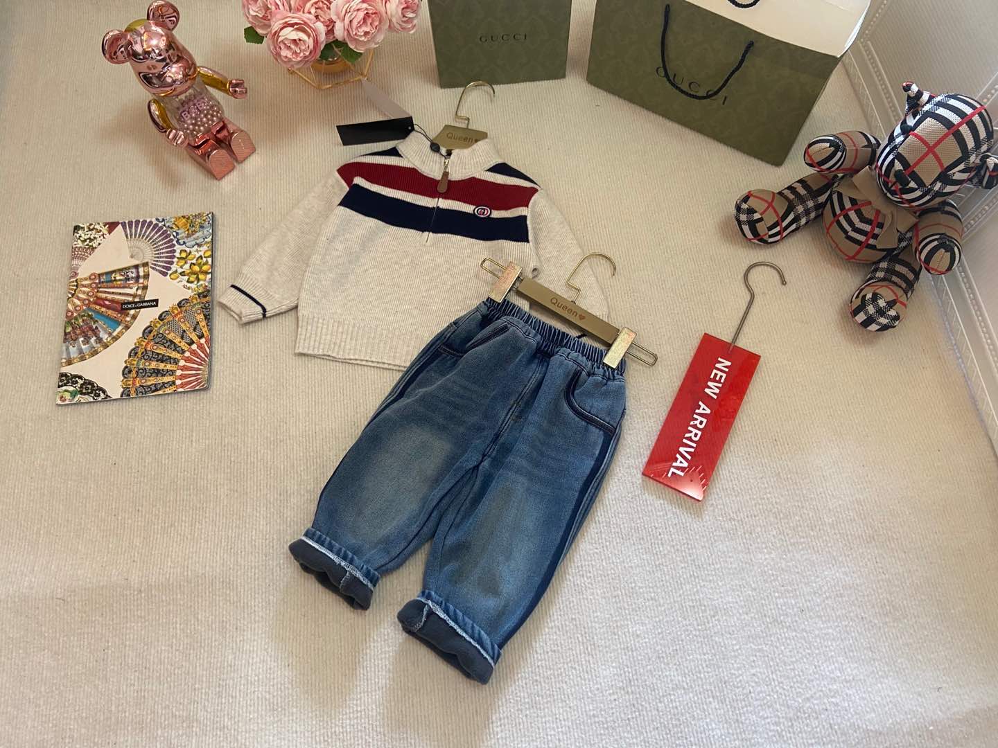 2024SS High-End Knitwear Pre-Sale: Stylish Boys’ and Girls’ Outfits by Gic*i - 图片 8
