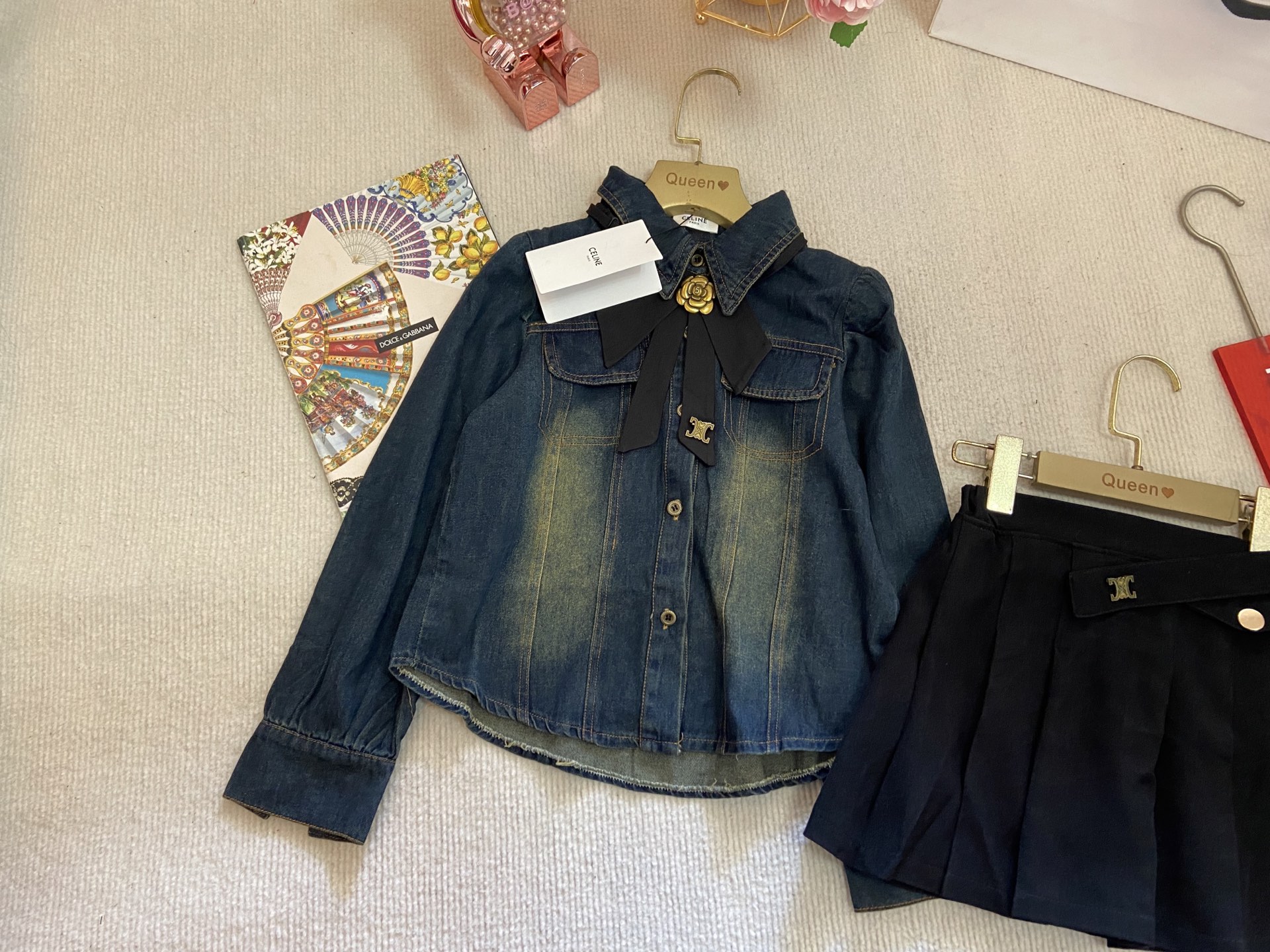 CelineSerin’s Girl Cowboy Suit: Spring 2024 High-Quality Fabric, Cosmopolitan Style - 图片 3