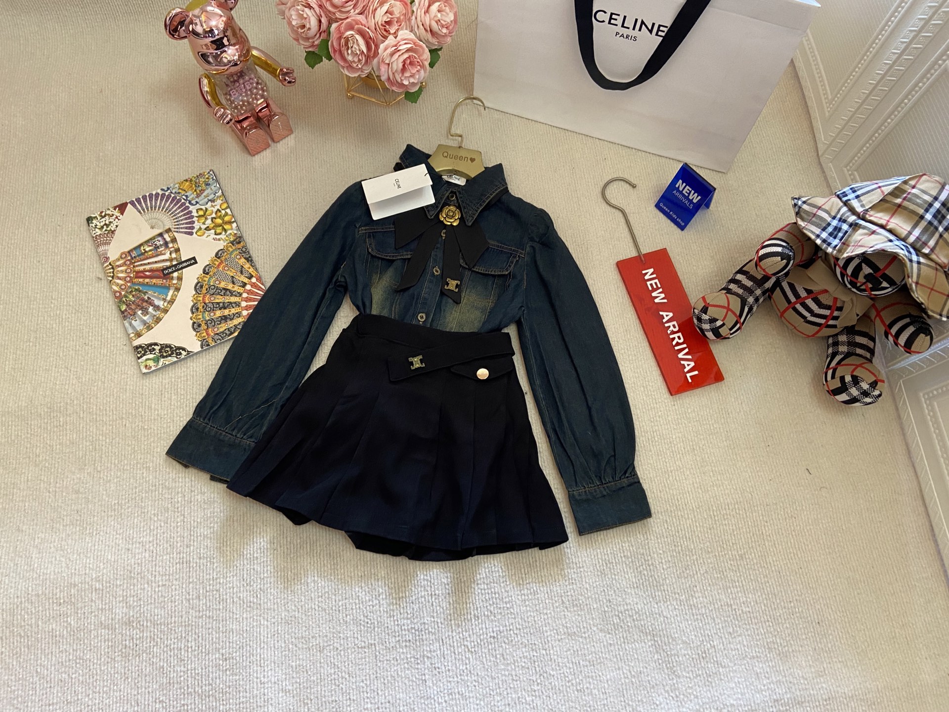 CelineSerin’s Girl Cowboy Suit: Spring 2024 High-Quality Fabric, Cosmopolitan Style - 图片 2
