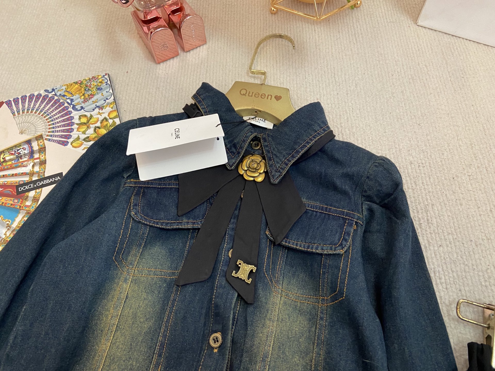 CelineSerin’s Girl Cowboy Suit: Spring 2024 High-Quality Fabric, Cosmopolitan Style - 图片 4