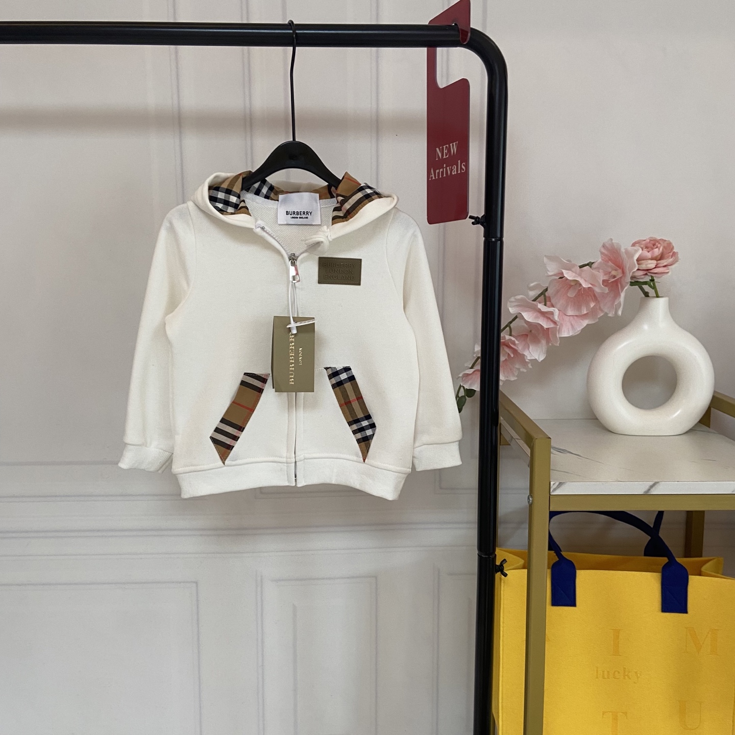 Fotografía exclusiva 💗98@无少 Abrigo con capucha para bebé y niño de Burberry estilo británico | Cárdigan versátil para …
