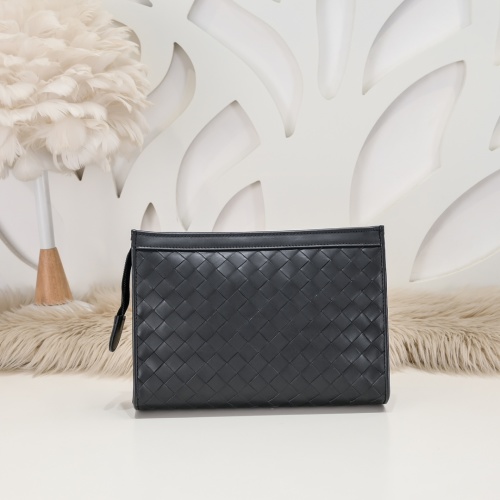 Bottega Veneta Men's Woven Leather Clutch, Elegant Handbag, 23 x 18.5cm 1 Bottega Veneta Men's Woven Leather Clutch, Elegant Handbag, 23 x 18.5cm
