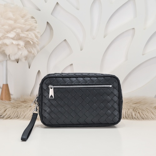 Bottega Veneta Men's Woven Leather Clutch Bag, Black 1 Bottega Veneta Men's Woven Leather Clutch Bag, Black