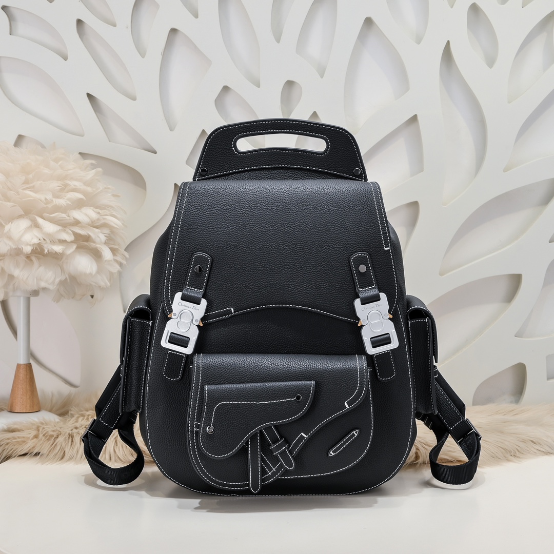 Dior Bags Backpack Black Cowhide Fashion