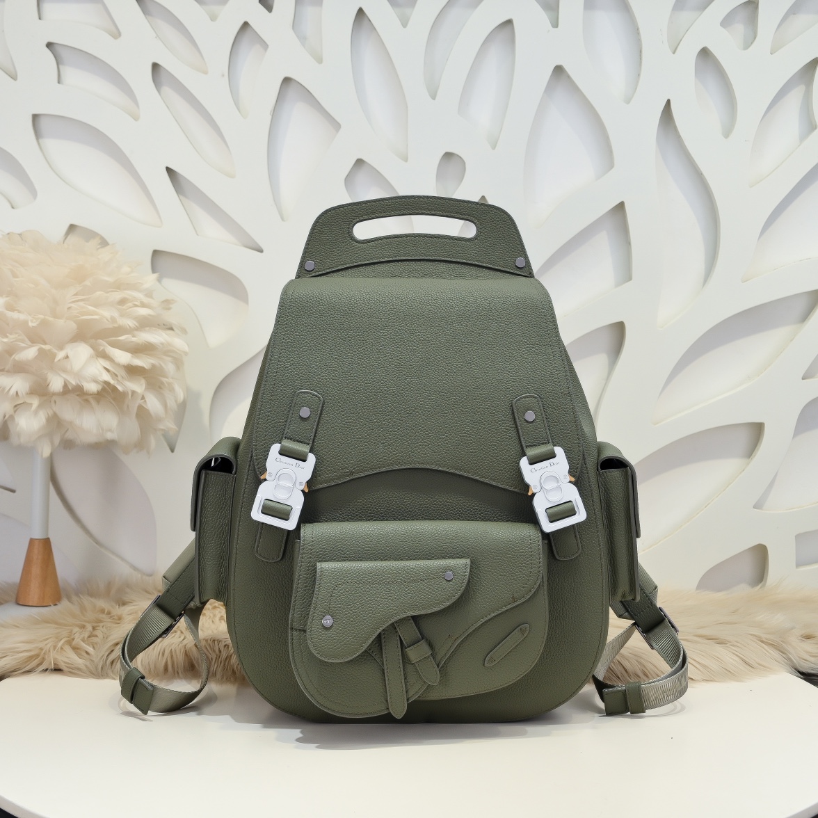 Dior Bags Backpack Khaki Cowhide Fashion