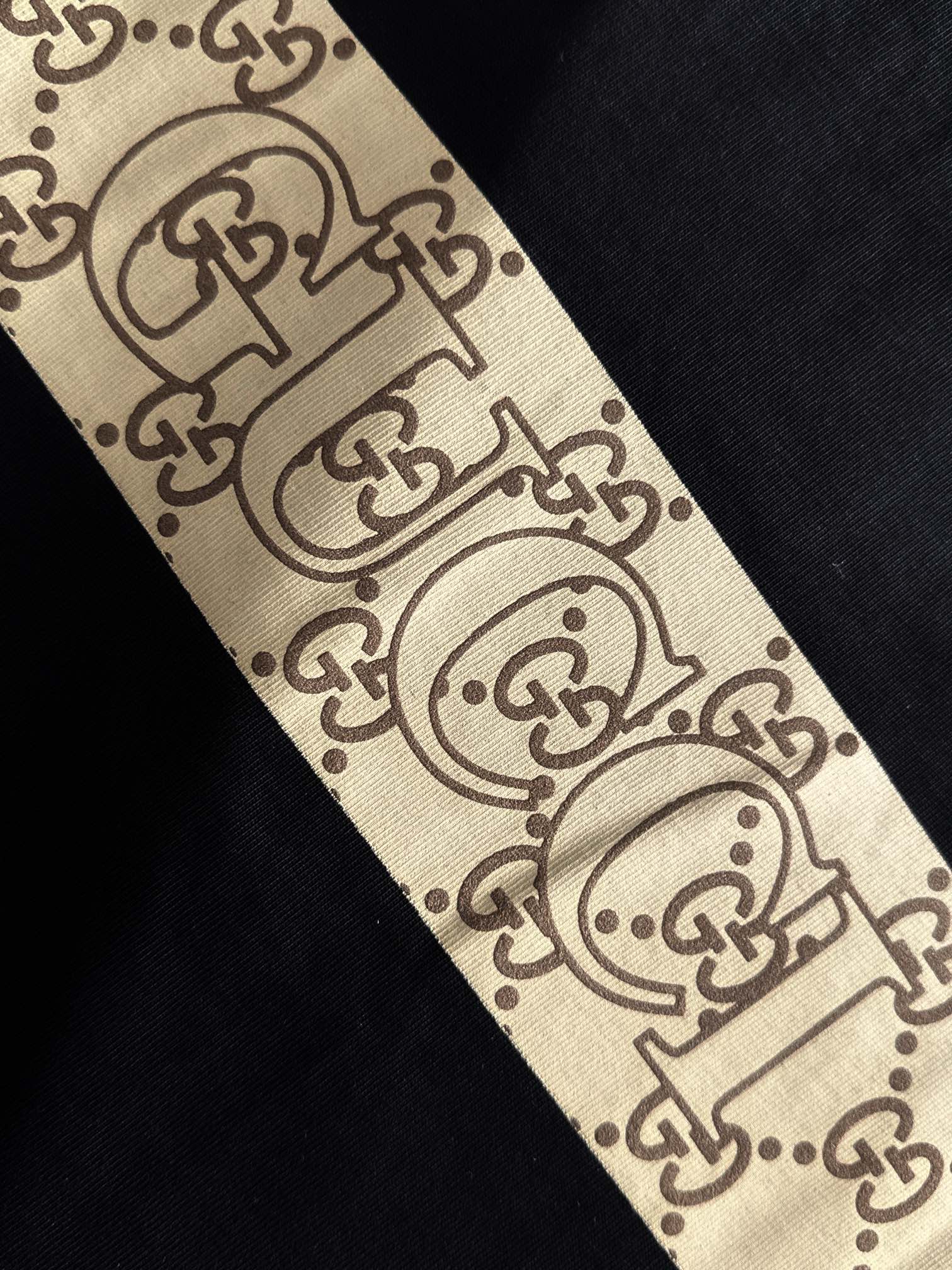 🅿️120
GUCCI/古驰 双G贴布刺绣字母logo 后背植绒腰带 男女同款 套头圆领长袖T恤
品牌经典   纯棉面料
2025ss官方同步  高版本 高品质
时尚个性  百搭潮流
纯原品质  原版面料
吊牌 领标 水洗麦 三标齐全
颜色: 黑色.杏色.
尺码：XS S M L