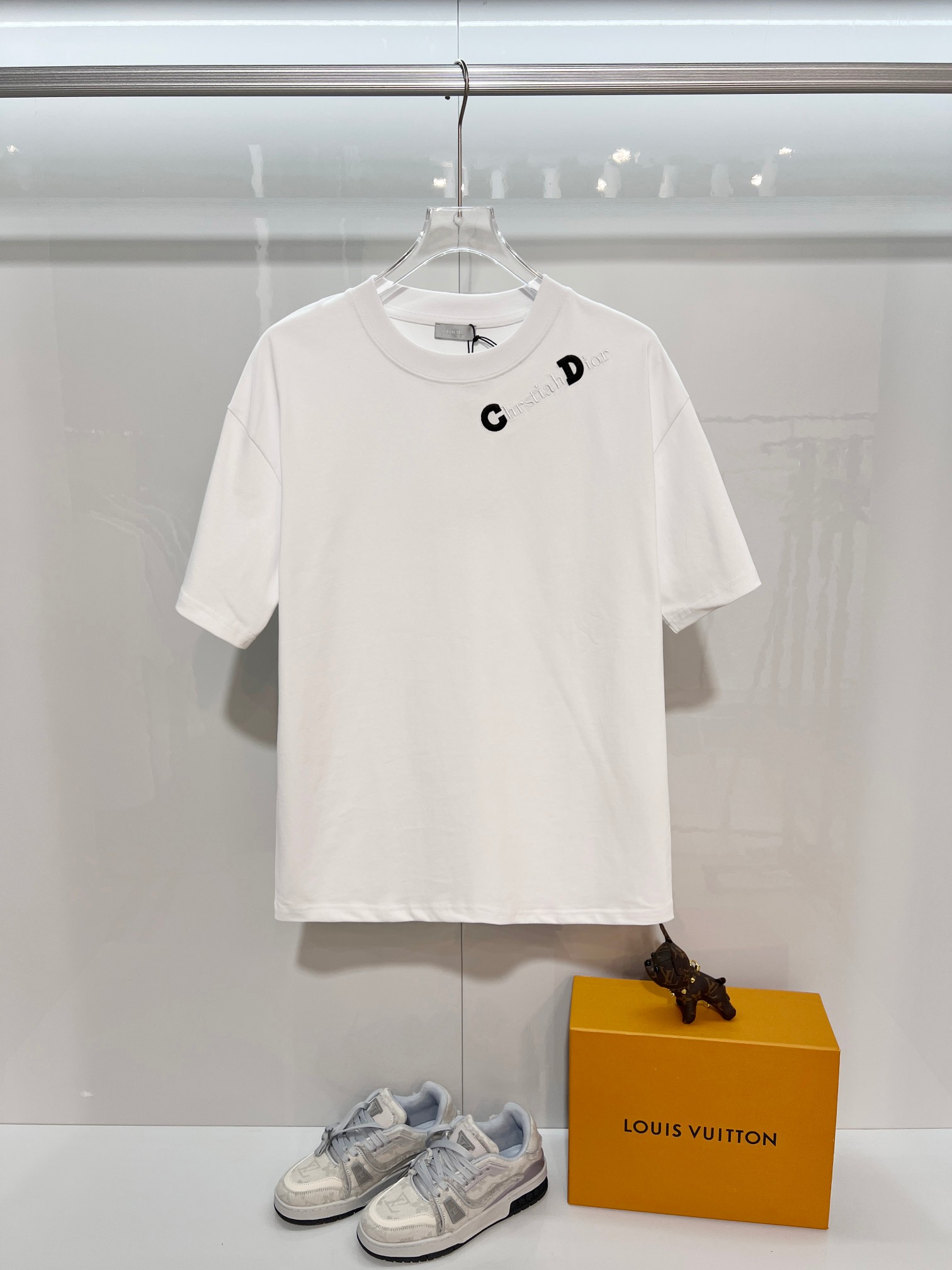 Dior DIOR 迪奥 2026新款 CD标语刺绣logo 短袖t恤