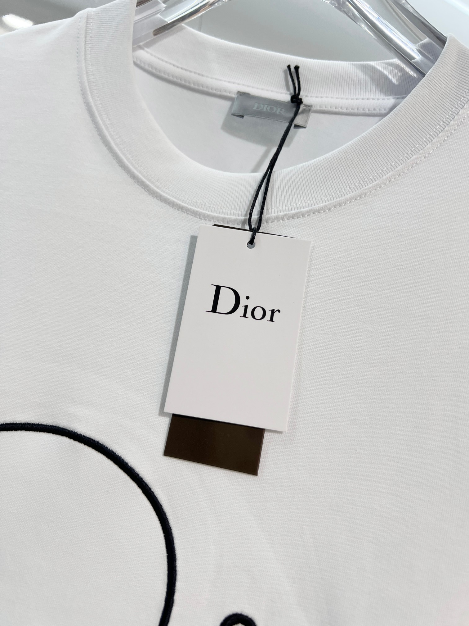Dior Dior 迪奥 2026新款 进口机签名刺绣logo 短袖t恤