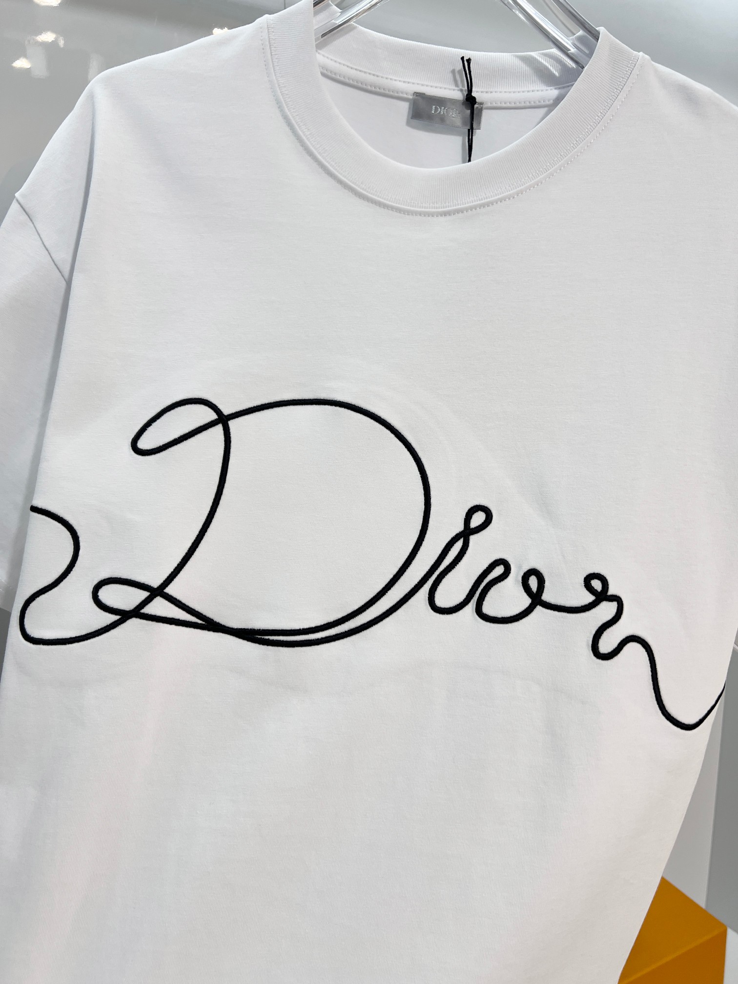 Dior Dior 迪奥 2026新款 进口机签名刺绣logo 短袖t恤