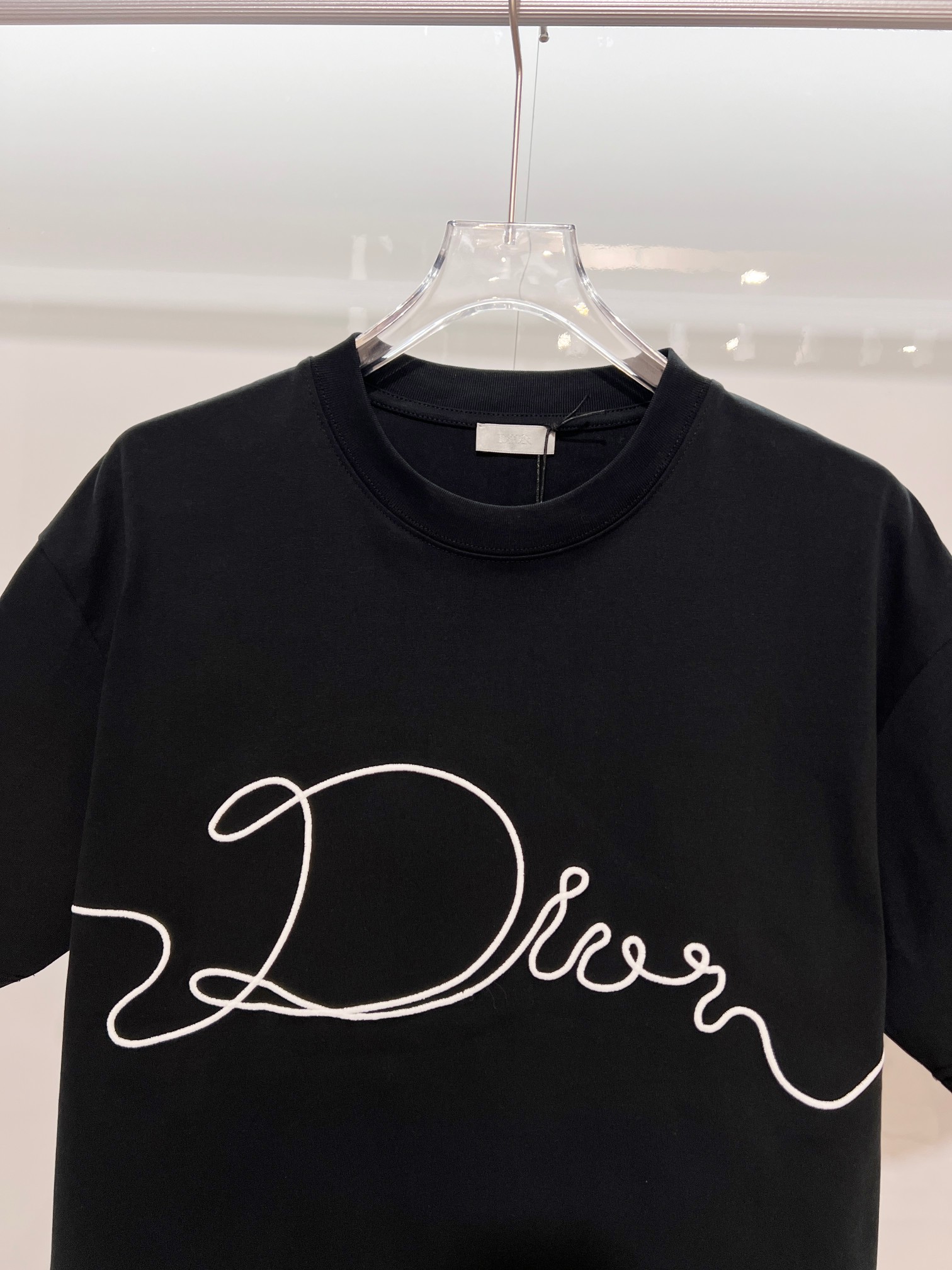 Dior Dior 迪奥 2026新款 进口机签名刺绣logo 短袖t恤